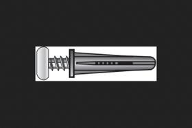 Âncora cônica de cabeça plana de plástico Hillman 0,19 polegadas x 2,5 cm, pacote com 4 Âncora cônica de cabeça plana de plástico Hillman 0,19 polegadas x 2,5 cm, pacote com 4