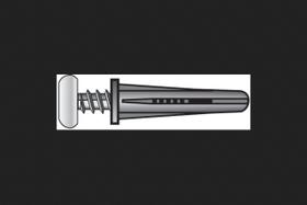 Âncora cônica de cabeça plana de plástico Hillman 0,19 polegadas x 2,5 cm, pacote com 4 Âncora cônica de cabeça plana de plástico Hillman 0,19 polegadas x 2,5 cm, pacote com 4