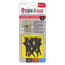 Âncora de alvenaria 10PK Screw It Again Strong Hold