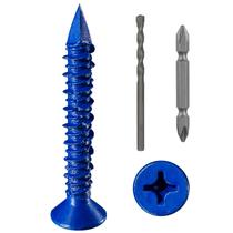 Âncora de parafuso de concreto Wensilon 100 unidades 5 mm x 60 mm azul