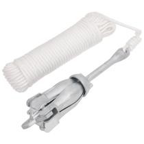 Âncora dobrável vidaXL Compact Grapnel de 4 garras com corda de 98,4 pés