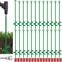 Âncora terrestre, lâmina espiral, âncoras de terra pesadas, 18"