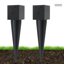 Ancoragens para Poste de Cerca Nrspp 10x10 cm, Alta Resistência, 40 cm, 2 peças