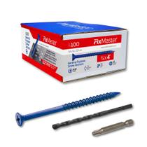 Âncoras de parafuso FixMaster 1/4 x 4 com chave de fenda e broca Âncoras de parafuso FixMaster 1/4 x 4 com chave de fenda e broca