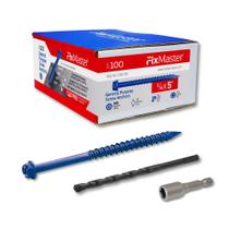 Âncoras de parafuso FixMaster 1/4 x 5 cm com chave de fenda e broca Âncoras de parafuso FixMaster 1/4 x 5 cm com chave de fenda e broca