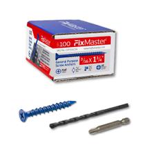 Âncoras de parafuso FixMaster 3/16 x 1,75" azuis com chave de fenda Âncoras de parafuso FixMaster 3/16 x 1,75" azuis com chave de fenda