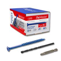 Âncoras de parafuso FixMaster 3/16 x 3,25" azuis com chave de fenda Âncoras de parafuso FixMaster 3/16 x 3,25" azuis com chave de fenda