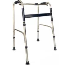 Andador 2 Barras Idoso Adulto Dobravel Articulado Fixo Regulavel 120kg Supermedy