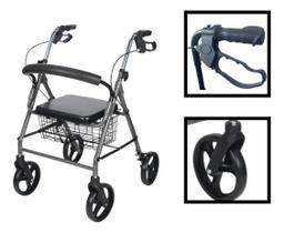 Andador 4 Rodas Para até 135Kg - Hidrolight