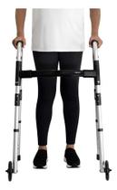 Andador Adulto Desmontável Articulado Com Rodas Alumínio Mercur Andador Adulto Desmontável Articulado Com Rodas Alumínio Mercur