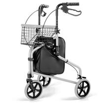 Andador Alumínio 3 Rodas Idoso Dobrável Com Freio Hidrolight Sc301 Andador Alumínio 3 Rodas Idoso Dobrável Com Freio Hidrolight Sc301