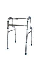 Andador Alumínio Dobrável Articulado Dupla Empunhadura 3 em 1 Cinza Altura Ajustável Idoso Adulto Ortopédico Fixo Mobilidade Reduzida Mobil Saúde