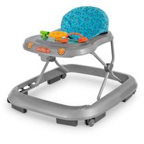 Andador Andajar Disquinho Musical Infantil Acqua Cinza Tutti Baby