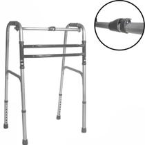 Andador Articulado 3 Barras Idosos até 135kg Aluminio Hidrolight