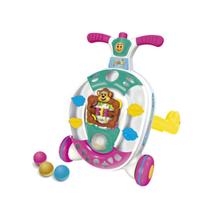 Andador Baby Walker Didático de Empurrar Rodas Antiderrapantes Sensorial com Bolinhas Coloridas Maral Andador Baby Walker Didático de Empurrar Rodas Antiderrapantes Sensorial com Bolinhas Coloridas Maral