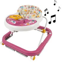 Andador Bebe Infantil Andaja Para Menina De 56cm Para Casa Sala Quarto Jardim Rosa Junior Baby