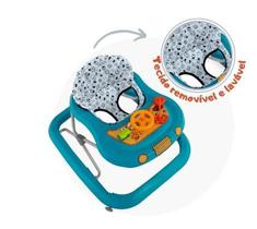 Andador Bebê Infantil Safari Regulável com Rodinhas e Freios Até 12 Kilos - Tutti Baby - Nao fornecido