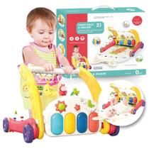 Andador Bebê Infantil Tapete Atividades Empurrar Chocalhos Andador Bebê Infantil Tapete Atividades Empurrar Chocalhos