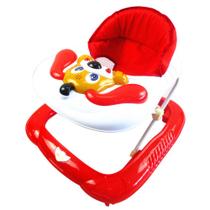 Andador Bebê Musical Recreativo Baby Style Cachorro Vermelho