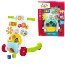 Andador Bebê Piloto Infantil Para Criança Empurrar Brinquedo Didático Educativo Tateti Calesita