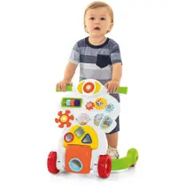 Andador Bebê Piloto Menino com Som e Centro de Atividades