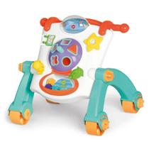 Andador Calesita Mesa Infantil Didático 3 em 1 Branco - 908