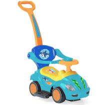 Andador Carrinho Passeio Buzina Apoio Mega Car C/ Empurrador Tubarão Cód. 2050 Andador Carrinho Passeio Buzina Apoio Mega Car C/ Empurrador Tubarão Cód. 2050
