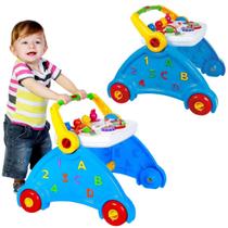 Andador Com Atividades Infantil Didático Educativo 3 Em 1 Para Bebê Menina Menino Brinquedos Poliplac