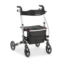 Andador de Alumínio Compacto 4 Rodas até 135 Kg D14 Dellamed