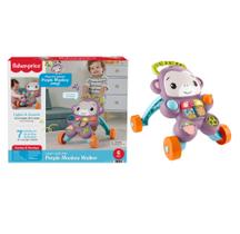 Andador de Atividades Apoiador Purple Monkey - Aprenda Comigo - Fisher Price - Mattel
