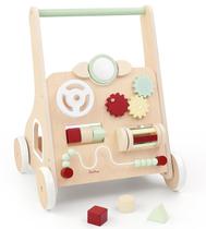 Andador de bebê de madeira PairPear Push Pull Learning 12m+ verde Andador de bebê de madeira PairPear Push Pull Learning 12m+ verde