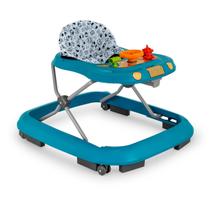Andador De Bebê Infantil Educativo Musical Carrinho De Passeio Com Freio Altura Ajustável Tutti Baby Safari Azul