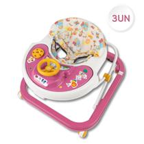 Andador De Bebê Infantil Musical Sonoro Rosa - Styll Baby