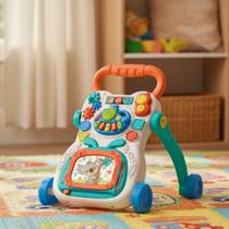 Andador de Empurrar Musical Bebê Divertido com Luz Rodinhas - Brinq Baby Andador de Empurrar Musical Bebê Divertido com Luz Rodinhas - Brinq Baby