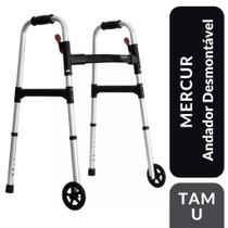 Andador Desmontável Articulado Com Rodas Alumínio Bc1547