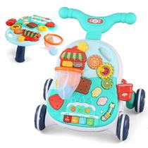 Andador Didático De Empurrar Infantil 2 Em 1 Centro De Atividades Verde