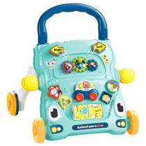 Andador Didático de Empurrar Infantil Brinquedos Musicas Som Luz Veloce Verde - Baby Style