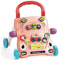 Andador Didático Empurrar Infantil Brinquedos Musicas Som Luz Veloce Rosa Andador Didático Empurrar Infantil Brinquedos Musicas Som Luz Veloce Rosa