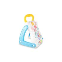 Andador Didático Infantil 2 Em 1 Vira Baby Azul E Amarelo