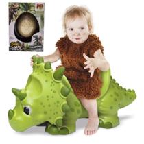 Andador Dinossauro Tricerátops Baby Gigante Giant + Ovo Dino