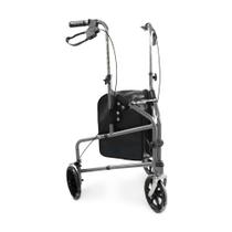 Andador Dobrável Ajustável Com Bolsa 3 Rodas D11 Suporta até 100 kg Dellamed Andador Dobrável Ajustável Com Bolsa 3 Rodas D11 Suporta até 100 kg Dellamed