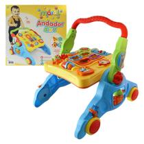 Andador E Mesa Didático 4 Em 1 Com Som Brinquedo Educacional