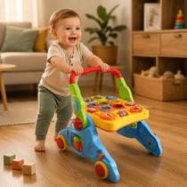 Andador Educativo 4 Em 1 Mesa Atividades Musical Infantil