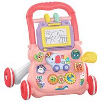 Andador Educativo Bebê Atividades Musical 6751 Rosa DmToys Andador Educativo Bebê Atividades Musical 6751 Rosa DmToys