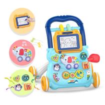 Andador Empurrador Infantil Musical Educativo Azul Yuupi