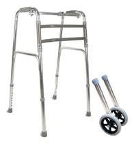 Andador Idoso Adulto Ortopedico Dellamed D10 130kg Dobravel + 2 Rodas Andador Idoso Adulto Ortopedico Dellamed D10 130kg Dobravel + 2 Rodas