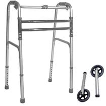 Andador Idoso com Rodas 3 Barras Articulado até 150kg Seguro Resistente Leve Hidrolight Andador Idoso com Rodas 3 Barras Articulado até 150kg Seguro Resistente Leve Hidrolight