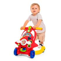 Andador Infantil - 2 em 1 - Com atividades - Bebê Aviador - Vermelho - Tateti - TaTeTi Brinquedos