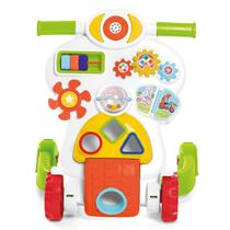 Andador Infantil Bebê 2 em 1 Com Som e Luz Piloto Calesita Tateti