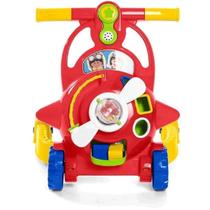 Andador Infantil Bebe Aviador Didatico Educativo Vermelho